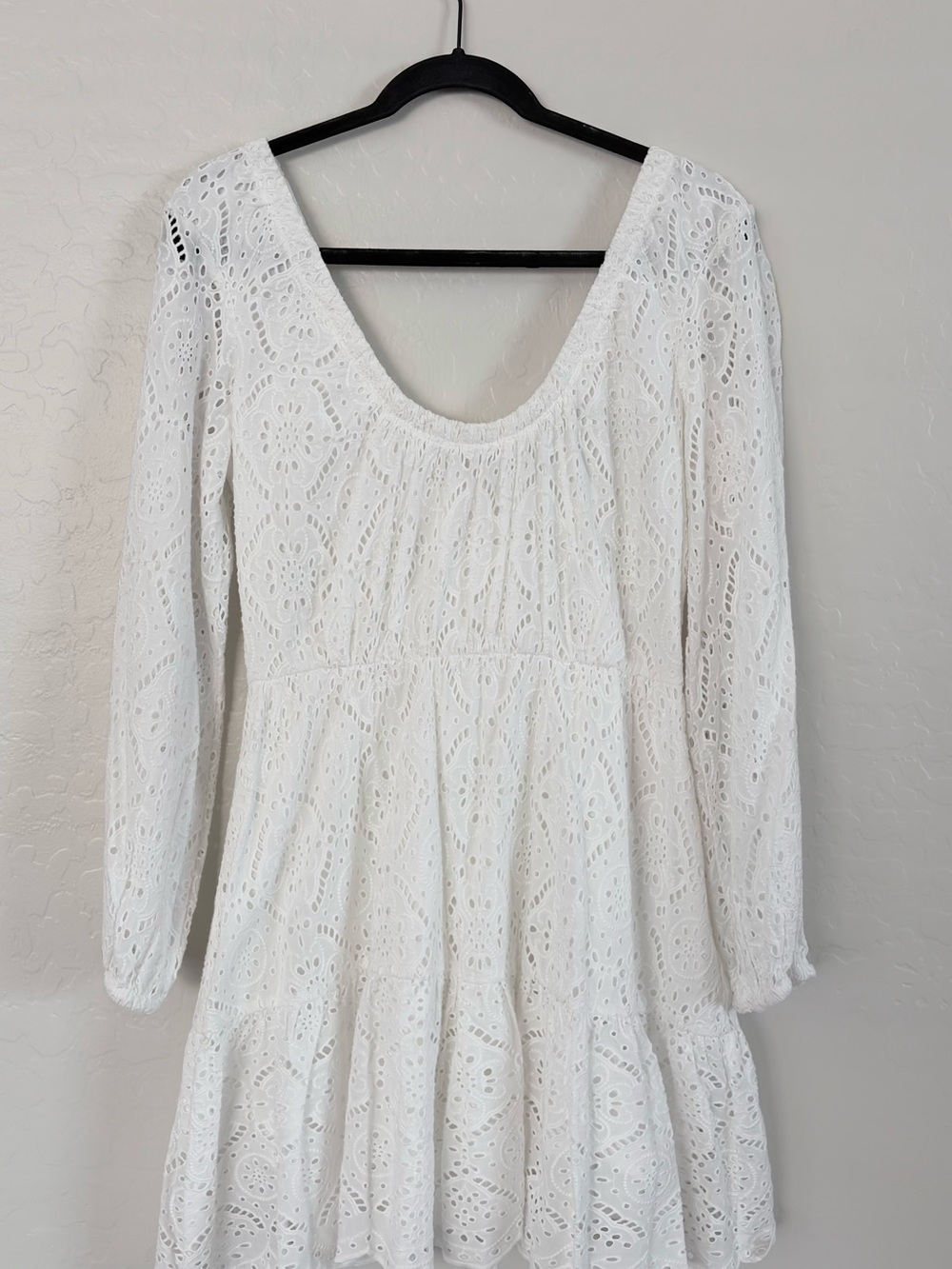 Veronica Beard Calibra Broderie Anglaise Cotton Mini Dress White Sz 2 - Picture 16 of 17